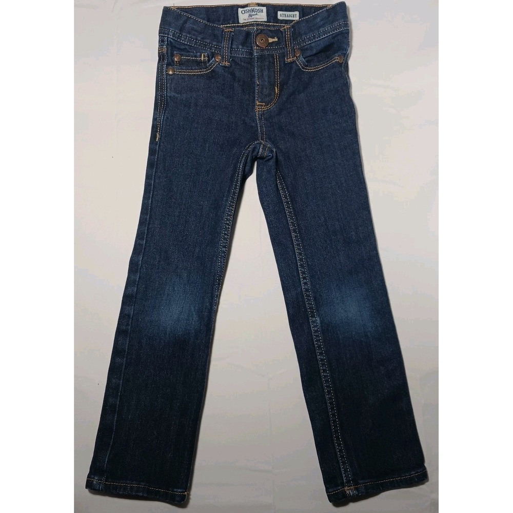 Osh Kosh B'gosh Straight Child's Jeans Sz 4 Slim with adjustable waist